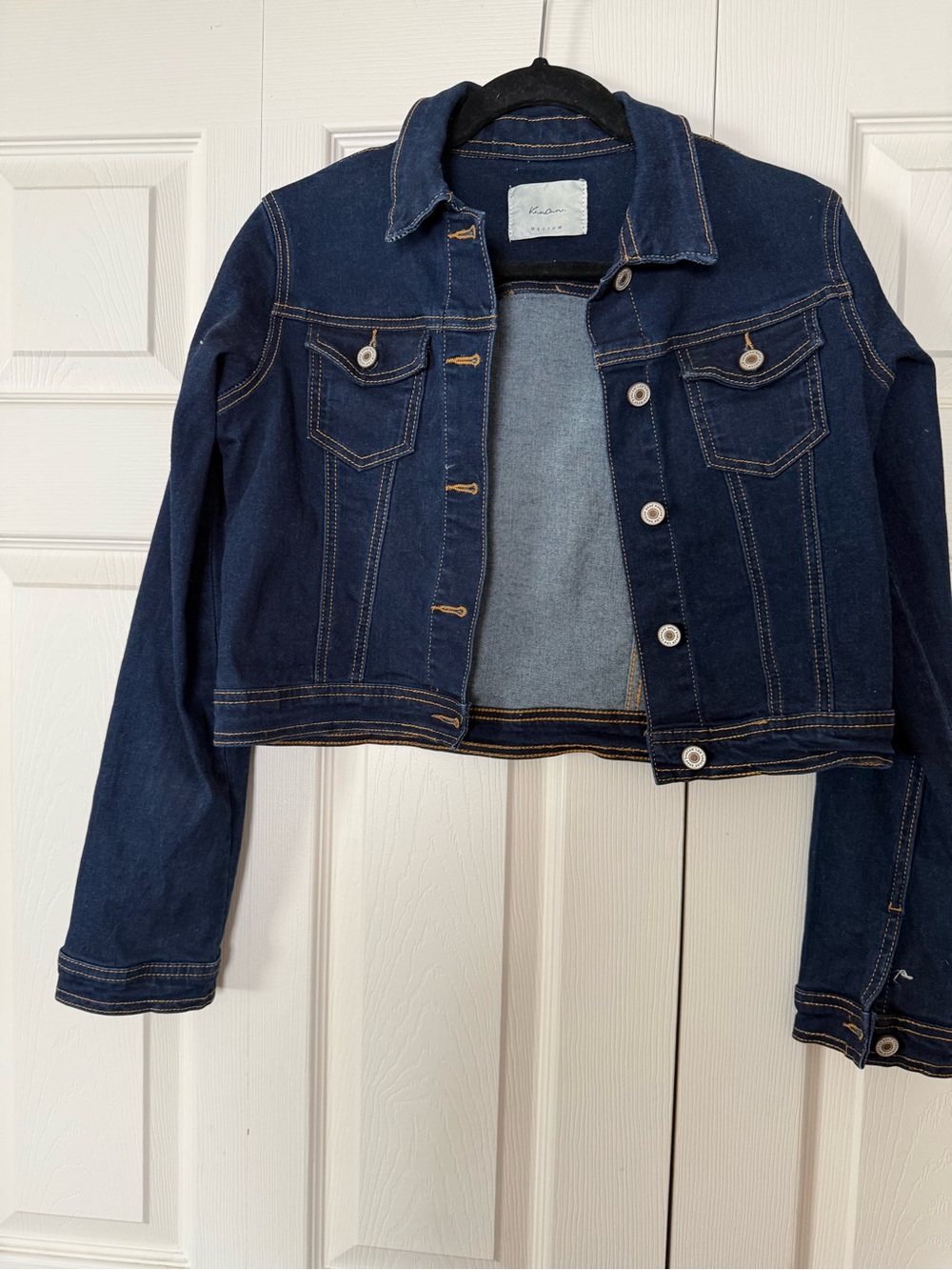 KanCan Dark Blue Denim Jean Jacket
